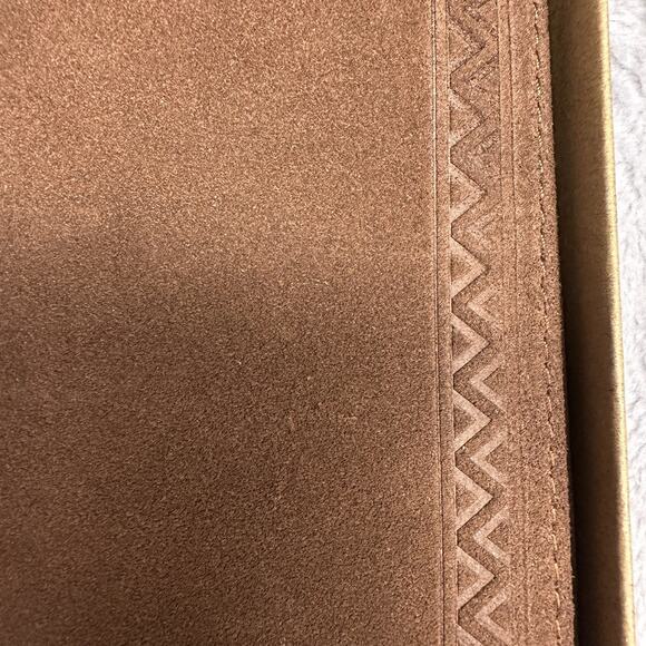 Justin Men's Rodeo Wallet Brown Suede Genuine Leather RFID Checkbook Western - Picture 2 of 9